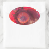 Sticker Ovale Charme d'automne confortable - Décor et cadeaux d' (Sac)