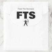 Sticker Ovale Chasse au tir à l'arc Alimenter l'ensemble OVAL de (Sac)