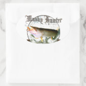 Sticker Ovale Chasseur de mousseux 1 (Sac)