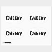 Sticker Ovale Cheeky (Feuille)