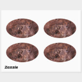 Sticker Ovale Cheetah Stare (Feuille)