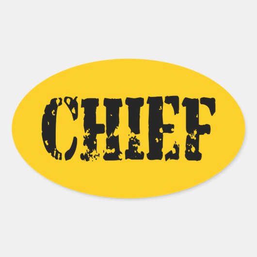 STICKER OVALE CHEF (Devant)