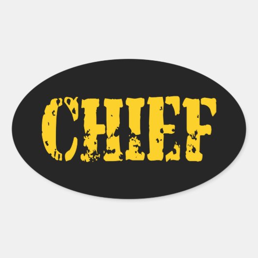 STICKER OVALE CHEF (Devant)