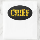 STICKER OVALE CHEF (Sac)