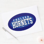 Sticker Ovale Chelsea High School ; Hornets (Enveloppe)