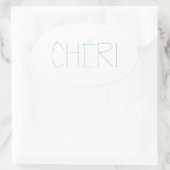 STICKER OVALE CHERI (Sac)