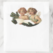 Sticker Ovale Cherubs chantent des chansons (Sac)