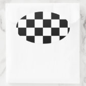 Sticker Ovale Chessboard (Sac)