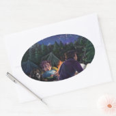 Sticker Ovale Chevaliers d'été (Enveloppe)