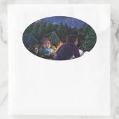 Sticker Ovale Chevaliers d'été (Sac)