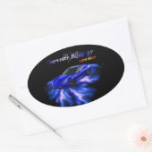 Sticker Ovale Chevy : Corvette Stingray 2013 (Enveloppe)