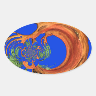 Sticker Ovale Chic Round Hakuna Matata Navy Blue Collection