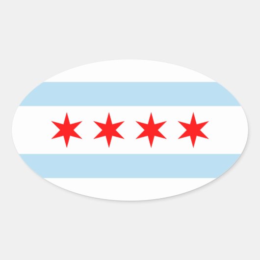 Sticker Ovale Chicago (Devant)