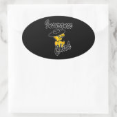 Sticker Ovale Chick d'assurance #4 (Sac)