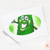 Sticker Ovale Chicket de Noël (Enveloppe)