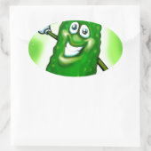 Sticker Ovale Chicket de Noël (Sac)