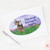 Sticker Ovale Chihuahua (Enveloppe)