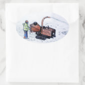 Sticker Ovale Chipper de Timberwood (Sac)