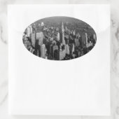 Sticker Ovale Chrysler Building New York Manhattan (Sac)