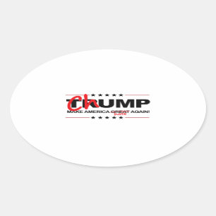 Sticker Ovale Chump 2016 - Rendre la haine à l'Amérique