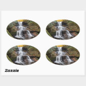 Sticker Ovale Chutes de Tuscarora (Feuille)