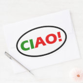 STICKER OVALE CIAO ! (Enveloppe)
