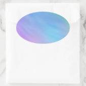 Sticker Ovale Ciel bleu ciel doux (Sac)