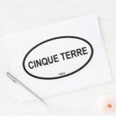 STICKER OVALE CINQUE TERRE (Enveloppe)