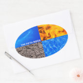 Sticker Ovale Cinquième à l'intérieur (Enveloppe)