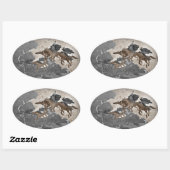 Sticker Ovale Circulation des Valkyries (Feuille)