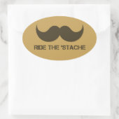 Sticker Ovale Circuler Sur La Stache (Sac)