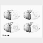 Sticker Ovale Citation du Mahatma Gandhi, Minorité d'un, Vérité (Feuille)