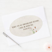 Sticker Ovale Citation pour encouragement (Enveloppe)