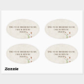 Sticker Ovale Citation pour encouragement (Feuille)