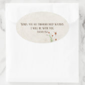 Sticker Ovale Citation pour encouragement (Sac)