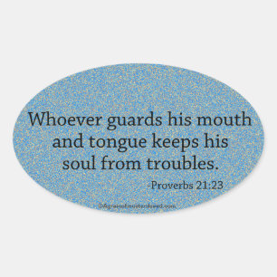 Sticker Ovale Citations bibliques