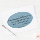 Sticker Ovale Citations bibliques (Enveloppe)