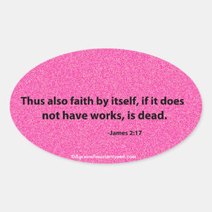 Sticker Ovale Citations bibliques