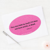 Sticker Ovale Citations bibliques (Enveloppe)