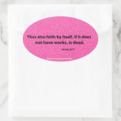 Sticker Ovale Citations bibliques (Sac)