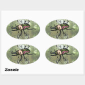 Sticker Ovale Citron arc-en-ciel (Feuille)