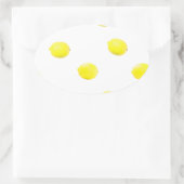 Sticker Ovale citron motif version 2 (Sac)