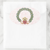 Sticker Ovale Claddagh (Sac)
