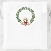 Sticker Ovale Claddagh (Sac)