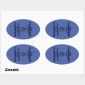 Sticker Ovale Clarinets interdit l'autocollant ovale (Feuille)