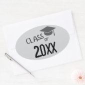 Sticker Ovale Class of 2025 Graduation (Enveloppe)