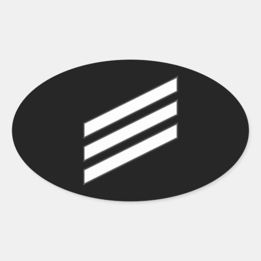 Sticker Ovale Classe E-3 (Devant)