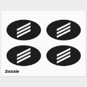 Sticker Ovale Classe E-3 (Feuille)