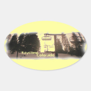 Sticker Ovale Clavier Colorado