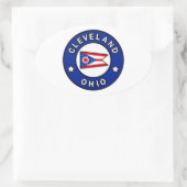 Sticker Ovale Cleveland Ohio (Sac)
